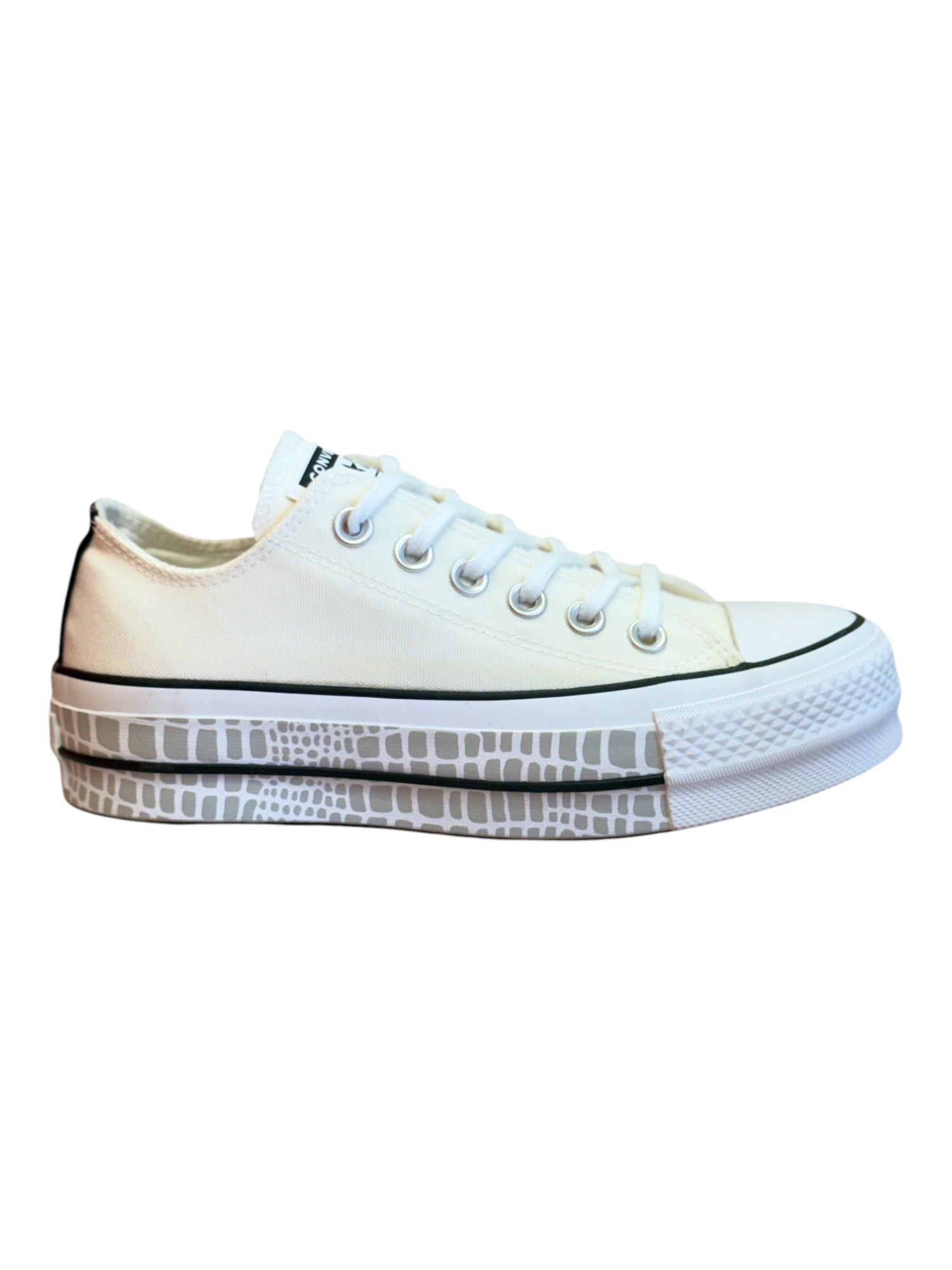 Converse Chuck Taylor Plataforma Ox Beige/Gris