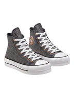 Converse Chuck Taylor All Star Plataforma Glitter Negro De Bota
