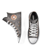 Converse Chuck Taylor All Star Plataforma Glitter Negro De Bota
