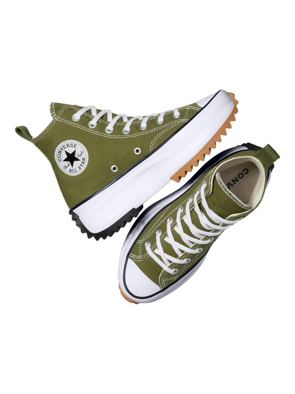 Converse Run Star Hike De Bota Verde De Lona