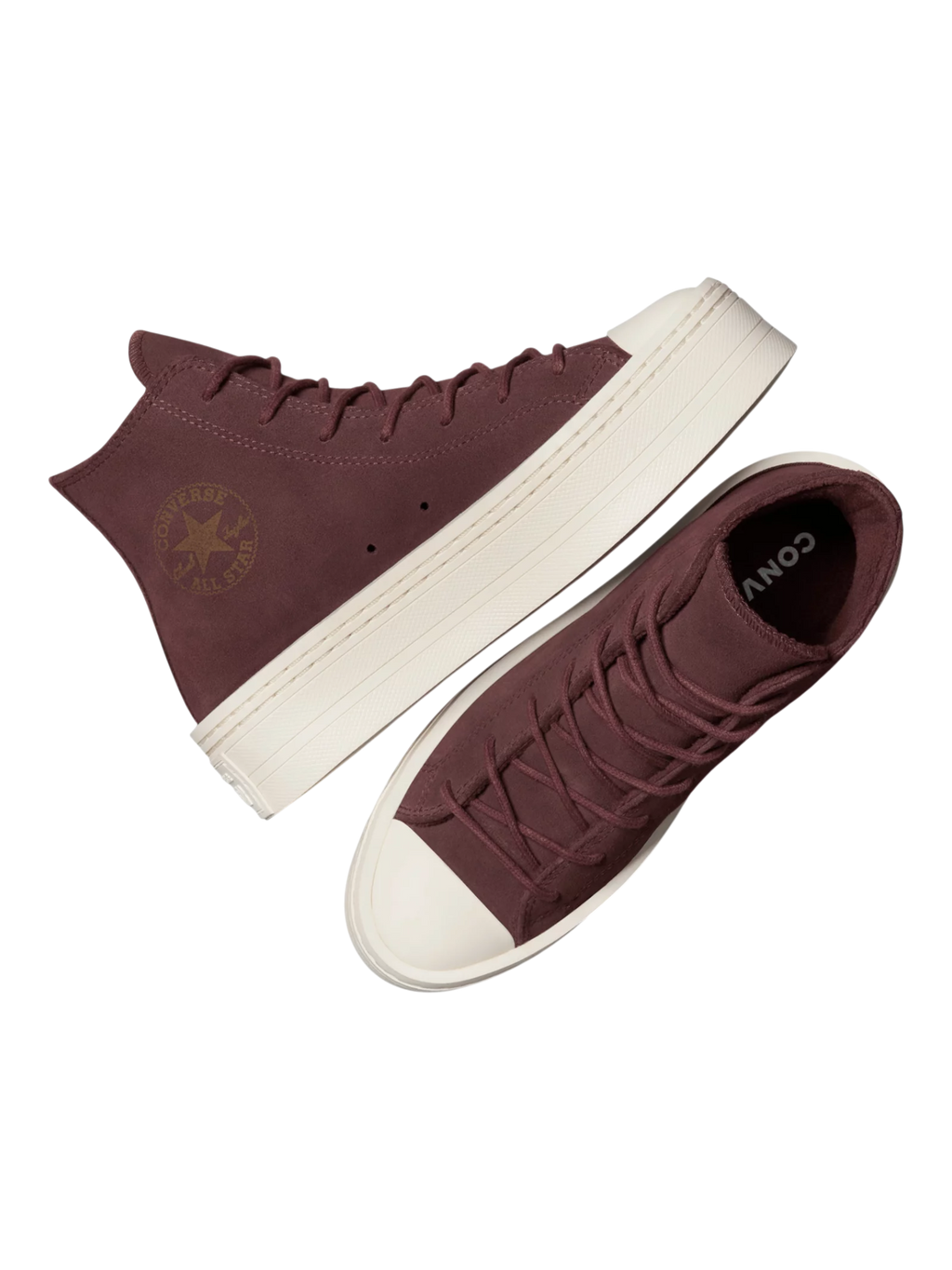 Converse Chuck Taylor All Star Modern Lift Gamuza Guinda