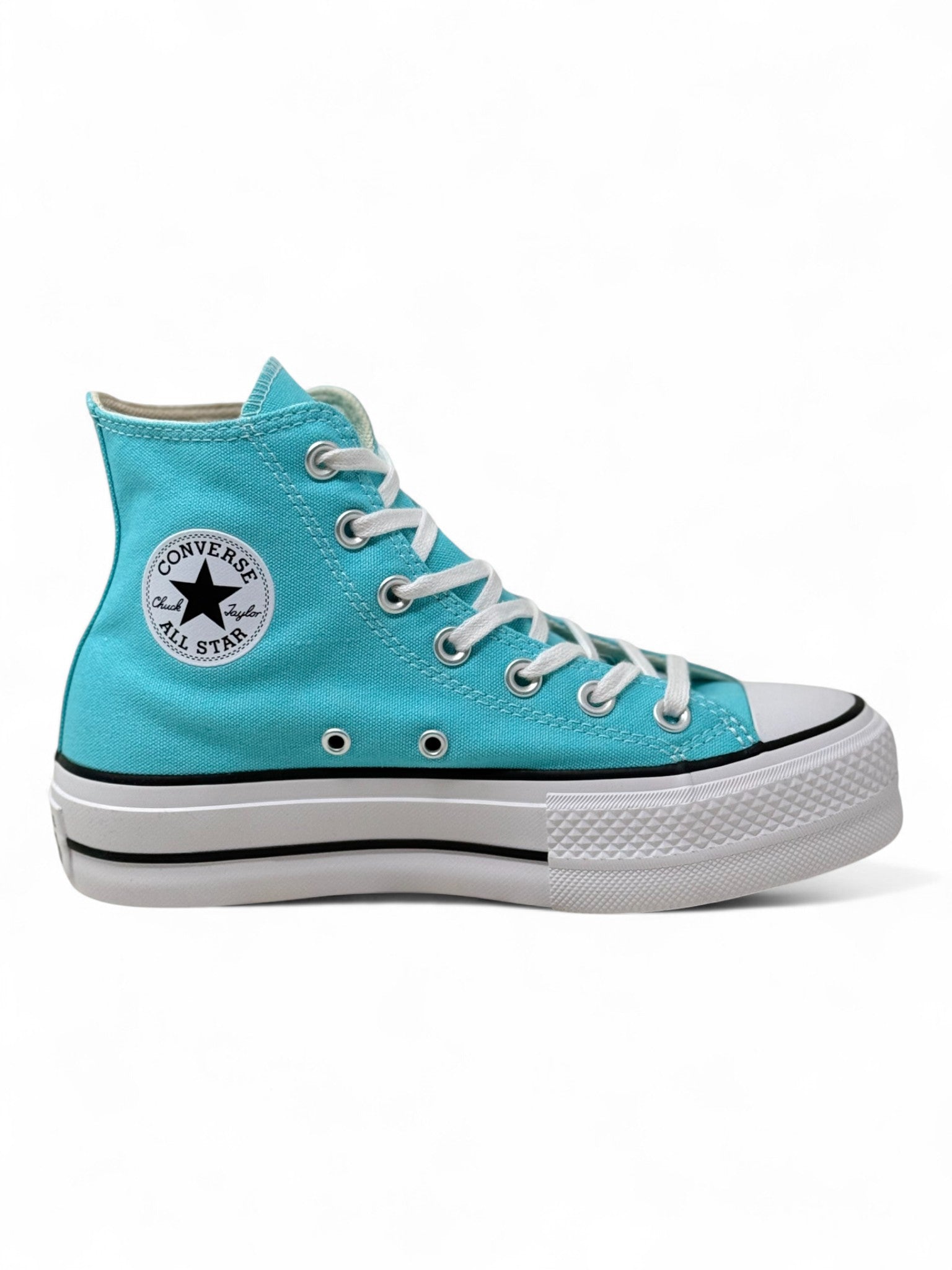 Converse Chuck Taylor All Star Plataforma De Bota Azul Cyan De Lona