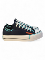 Converse Chuck Taylor All Star Plataforma Ox Azul De Lona