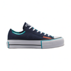 Converse Chuck Taylor All Star Plataforma Ox Azul De Lona