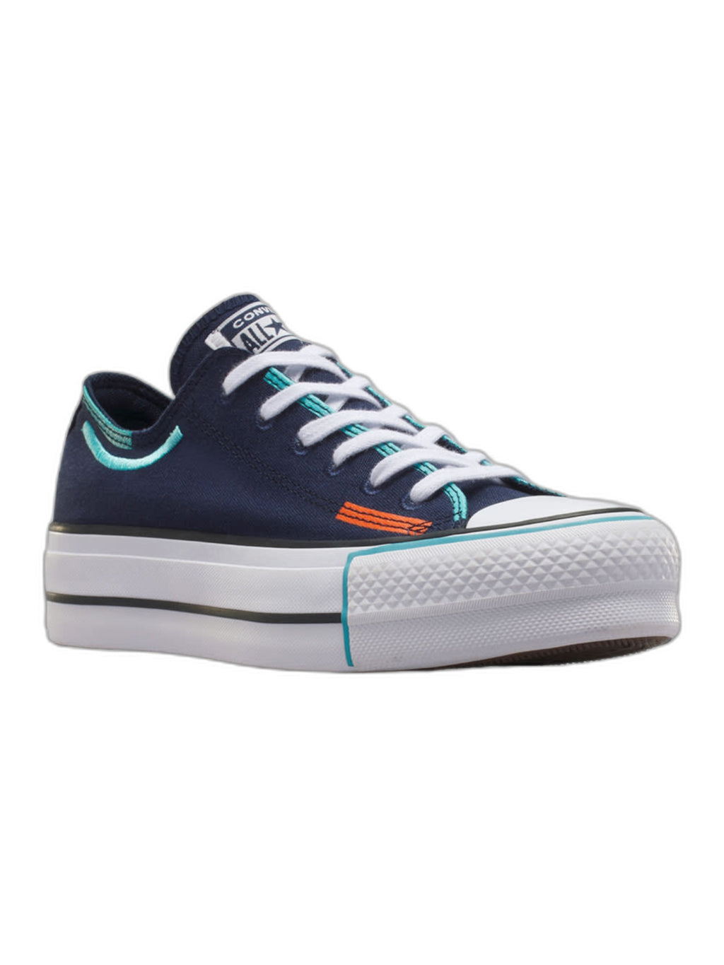 Converse Chuck Taylor All Star Plataforma Ox Azul De Lona