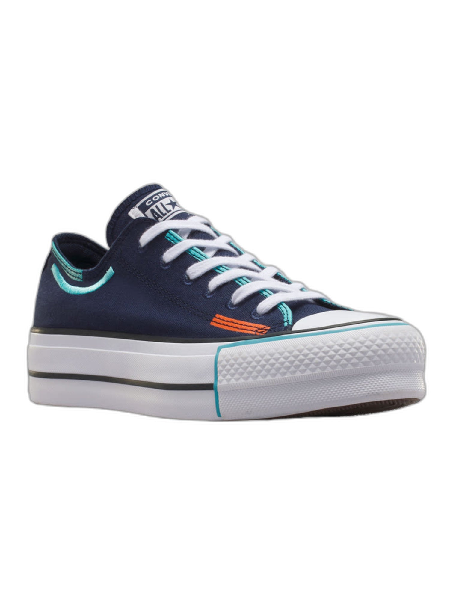 Converse Chuck Taylor All Star Plataforma Ox Azul De Lona