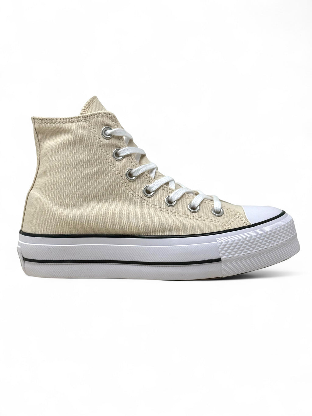 Converse Chuck Taylor All Star Plataforma Beige De Bota