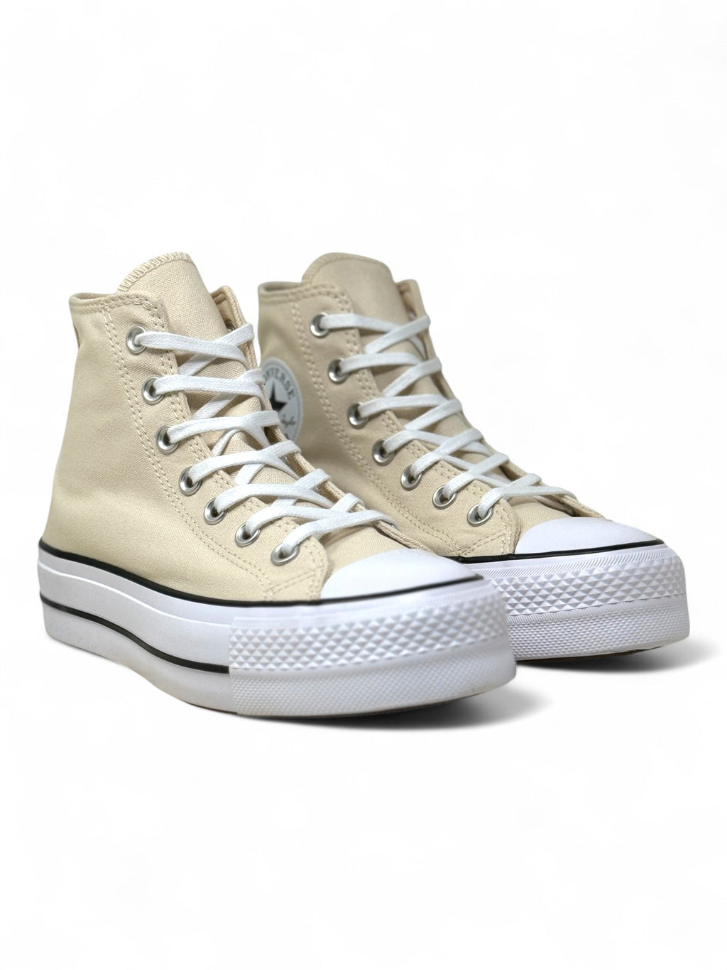 Converse Chuck Taylor All Star Plataforma Beige De Bota