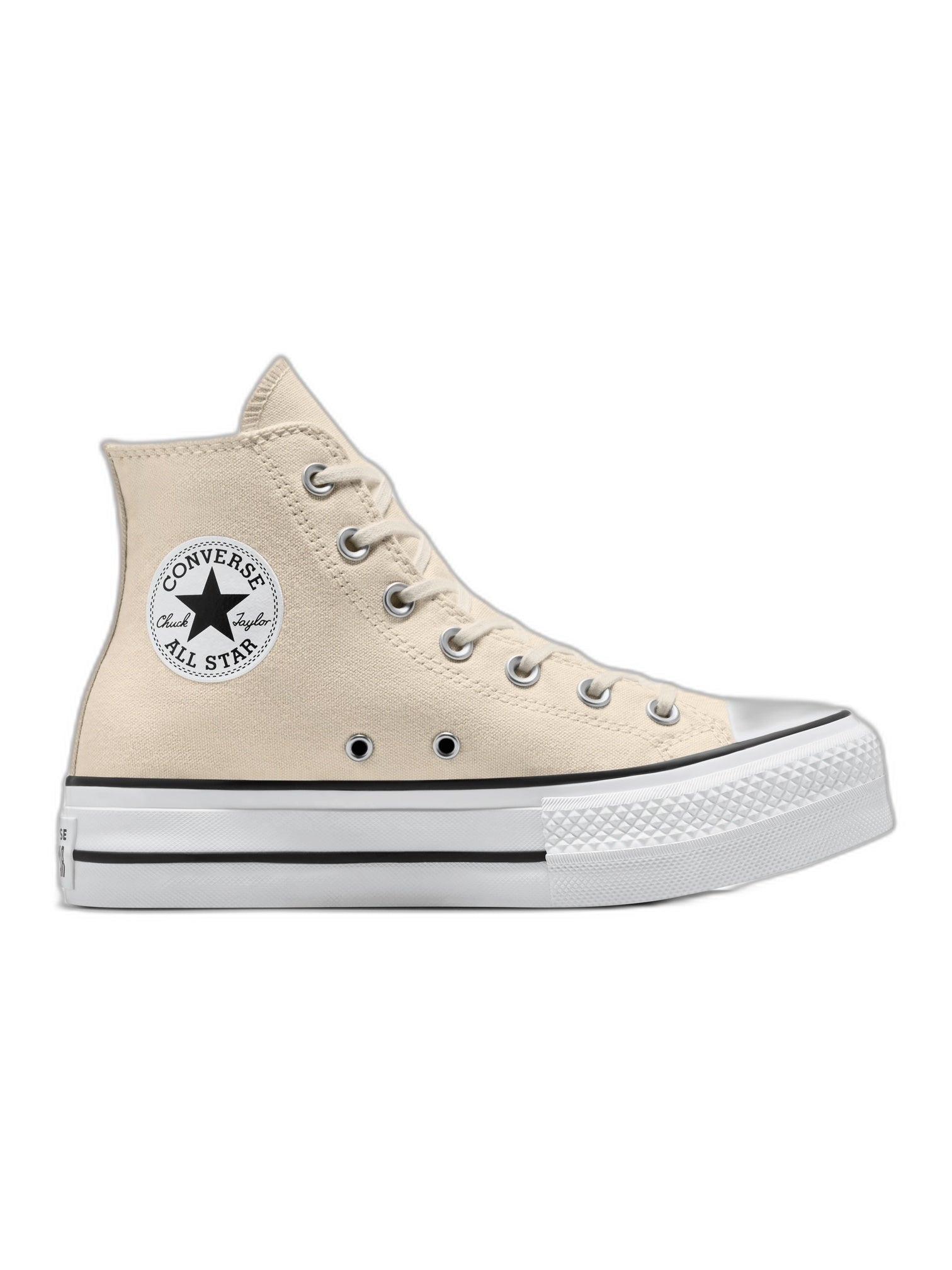 Converse Chuck Taylor All Star Plataforma Beige De Bota