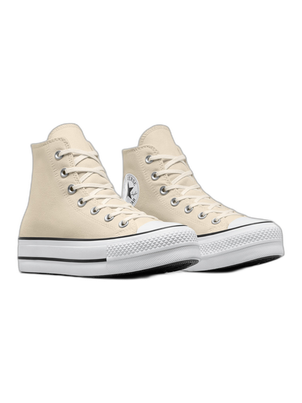 Converse Chuck Taylor All Star Plataforma Beige De Bota