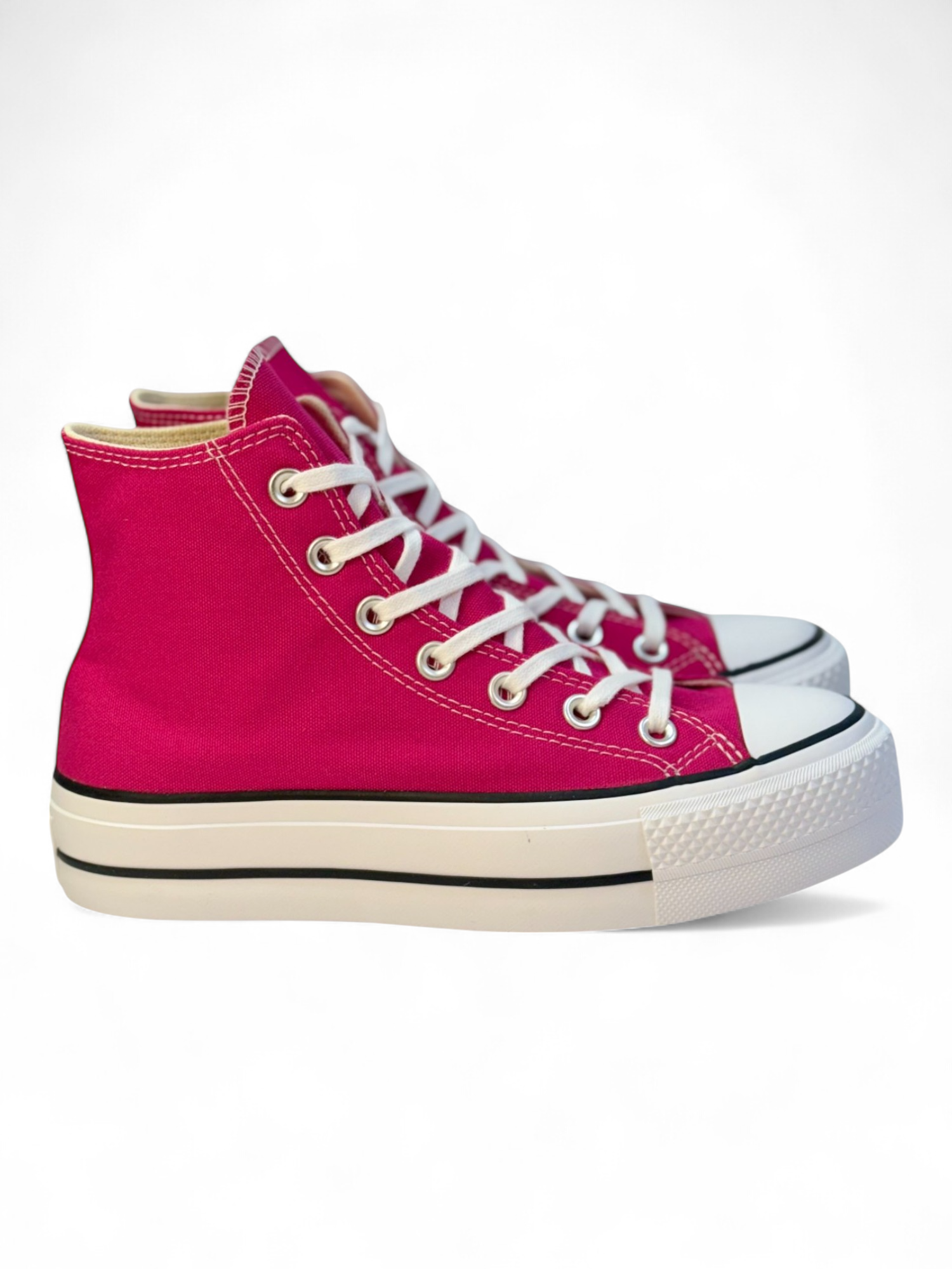Converse Chuck Taylor All Star Plataforma Canvas Rosa De Bota