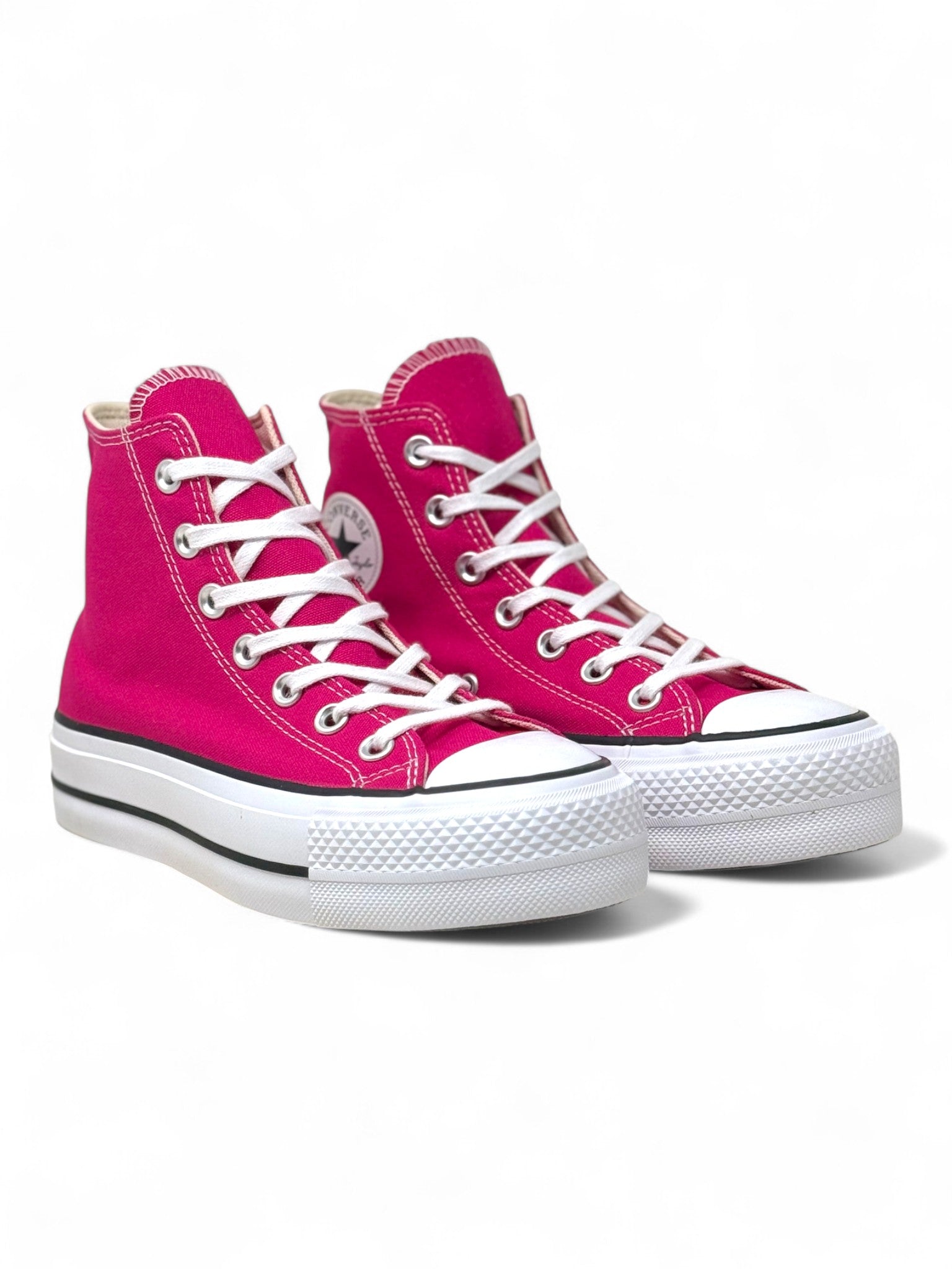 Converse Chuck Taylor All Star Plataforma Canvas Rosa De Bota