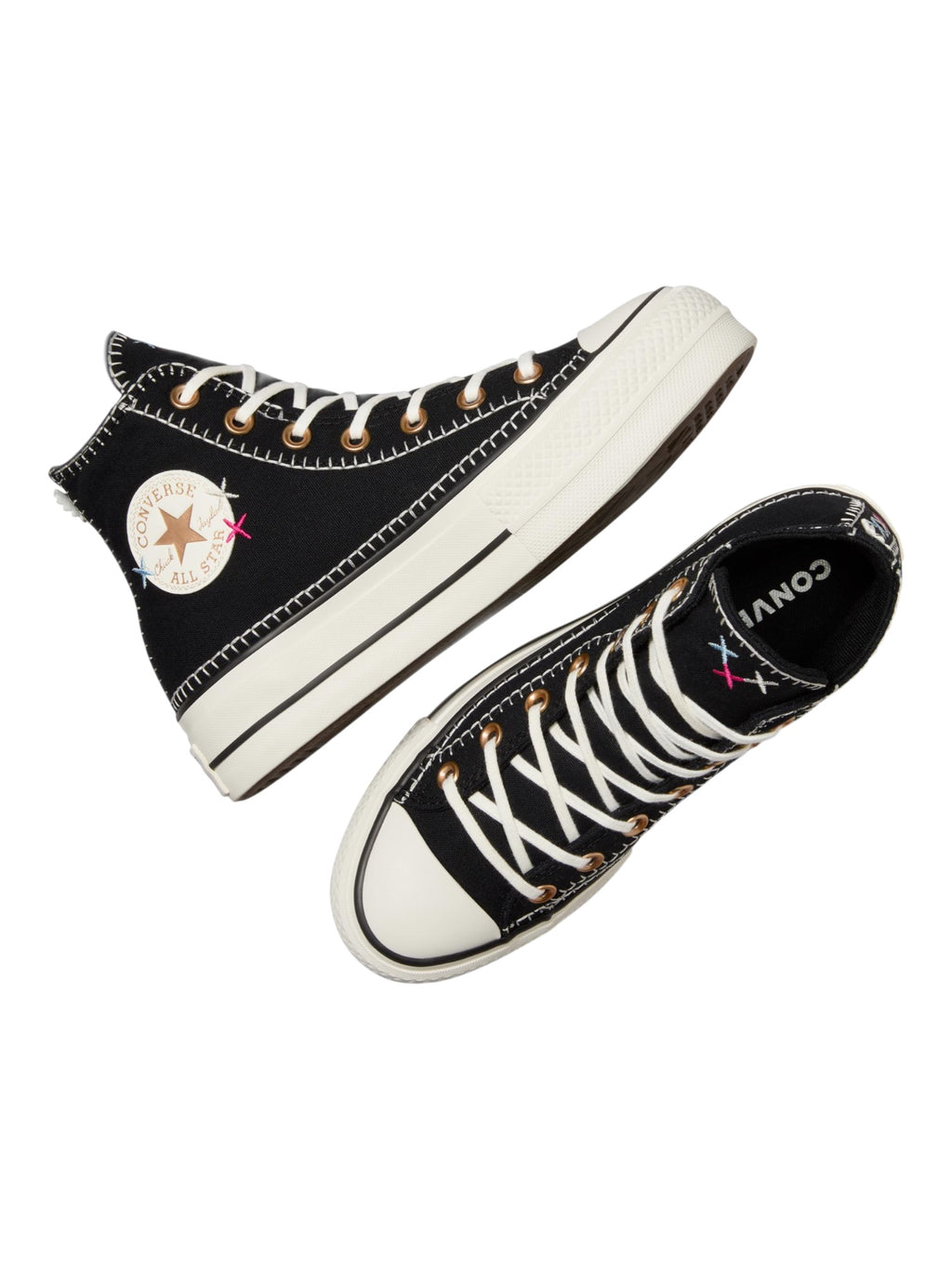 Converse Chuck Taylor All Star Plataforma De Bota Bordado Negro