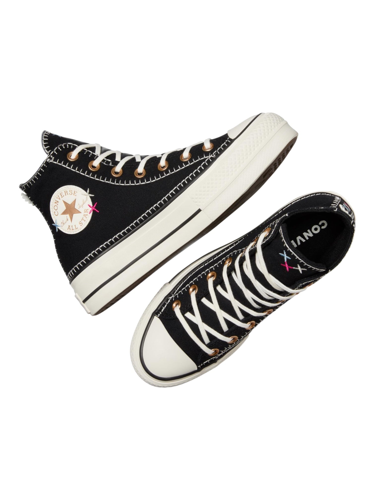 Converse Chuck Taylor All Star Plataforma De Bota Bordado Negro