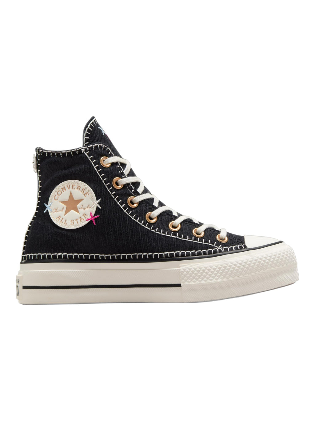 Converse Chuck Taylor All Star Plataforma De Bota Bordado Negro