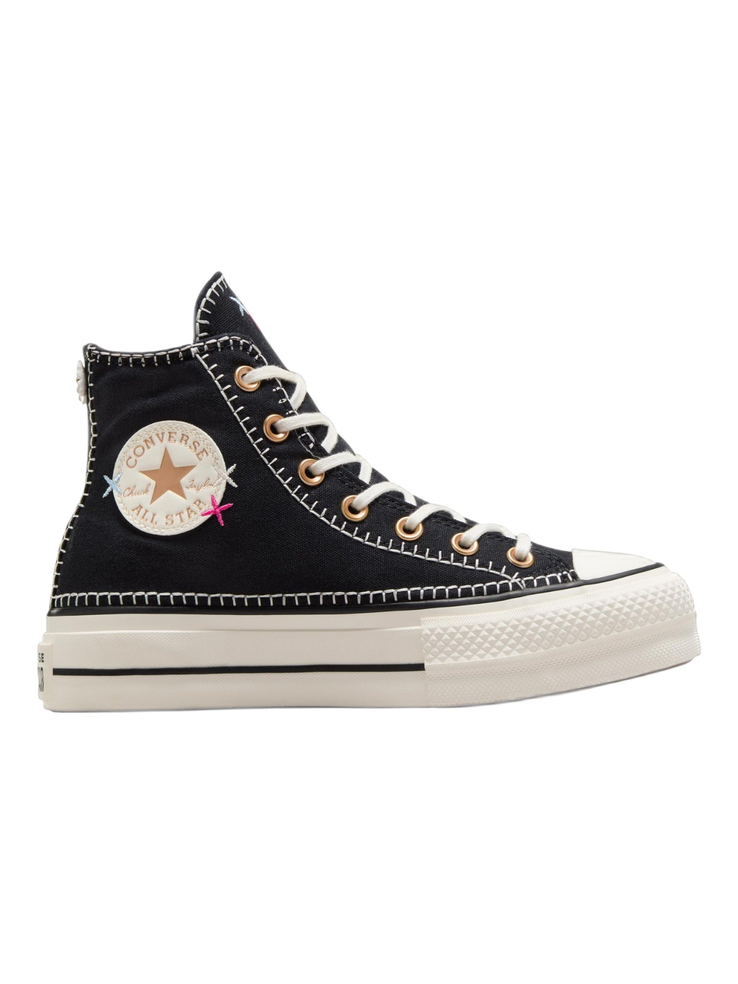 Converse Chuck Taylor All Star Plataforma De Bota Bordado Negro