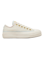 Converse Chuck Taylor All Star Plataforma Ox Bordado Beige