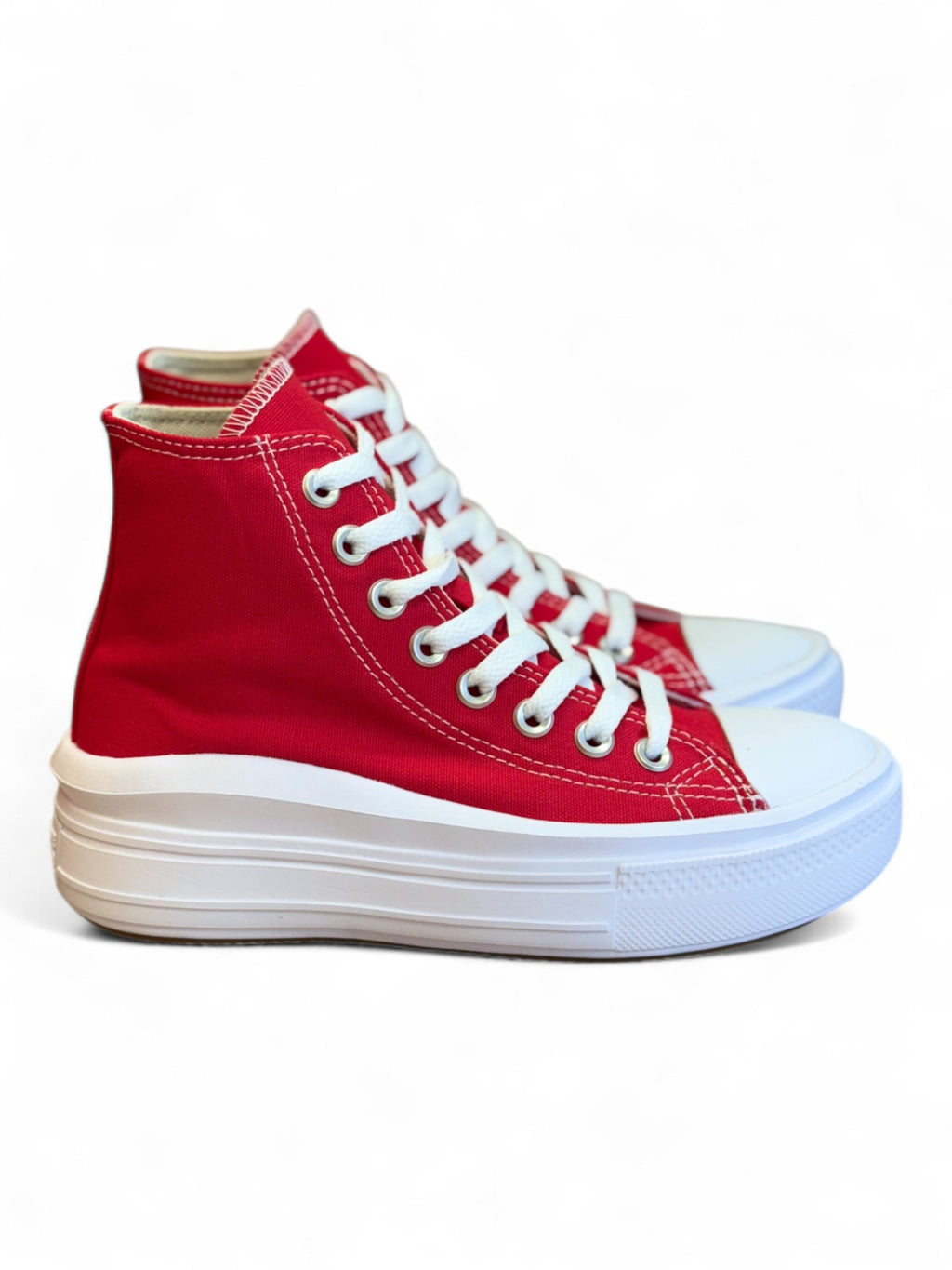 Converse Chuck Taylor All Star Move Rojo De Bota