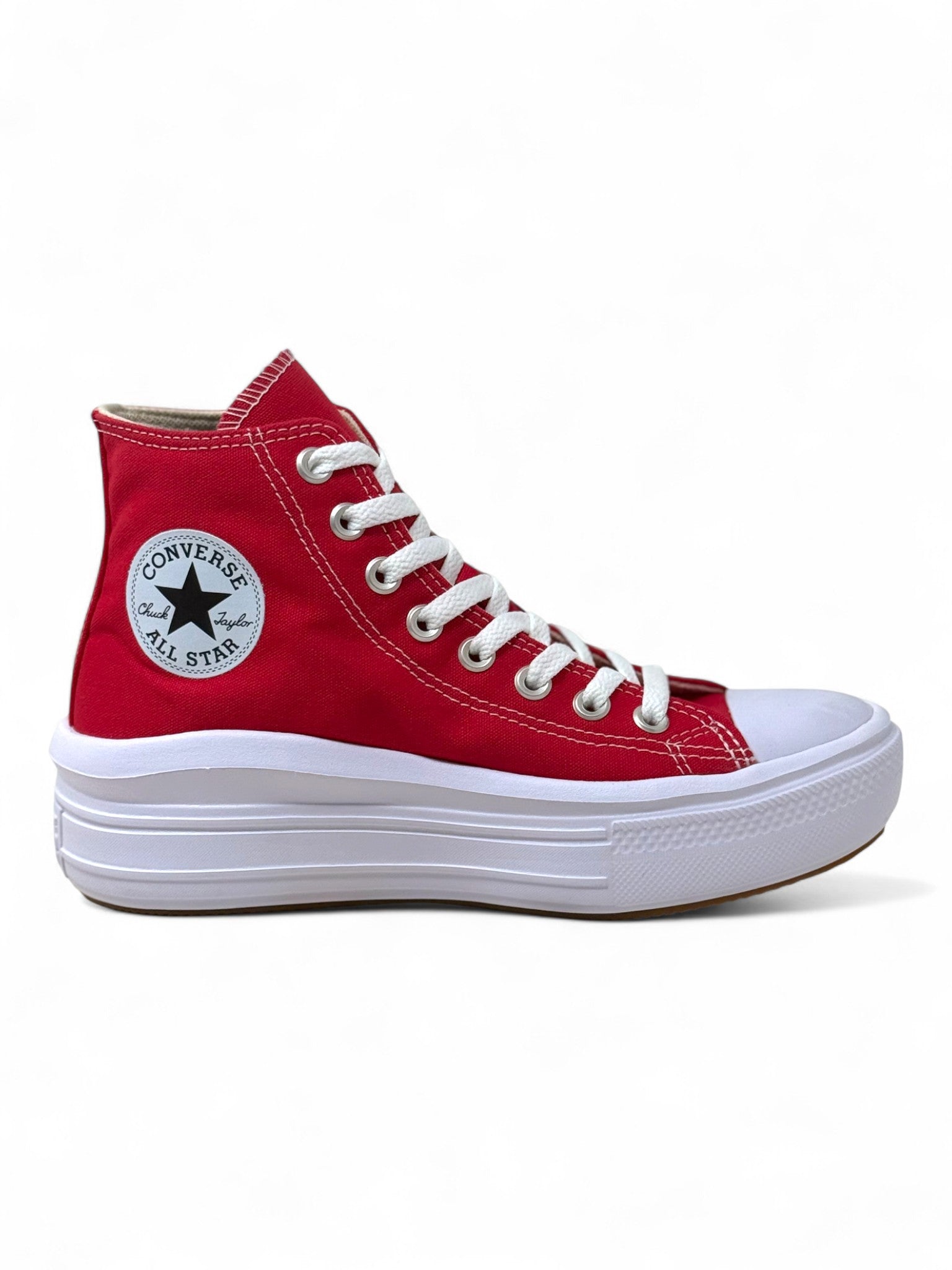 Converse Chuck Taylor All Star Move Rojo De Bota