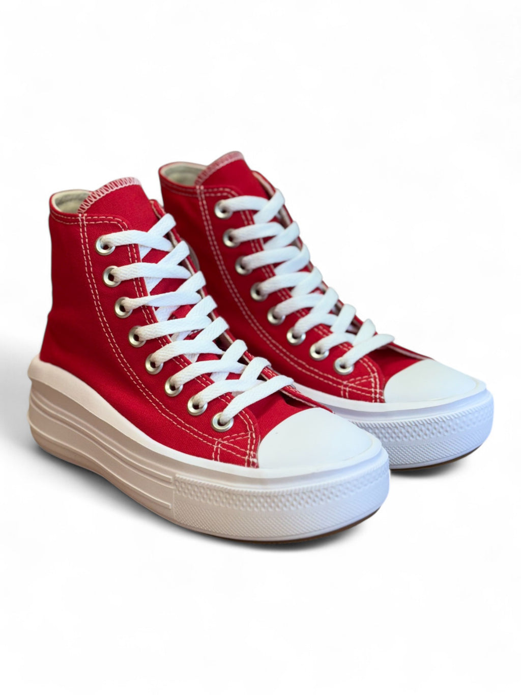 Converse Chuck Taylor All Star Move Rojo De Bota