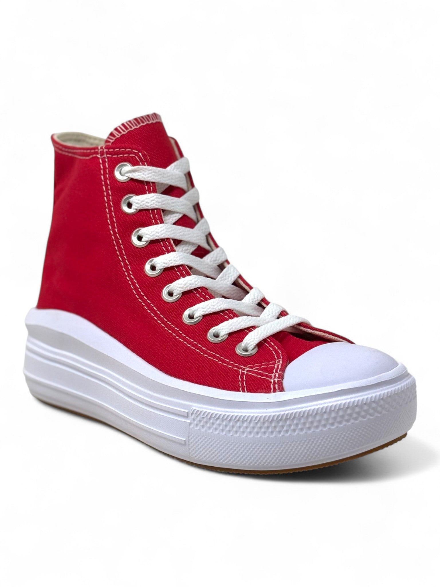Converse Chuck Taylor All Star Move Rojo De Bota