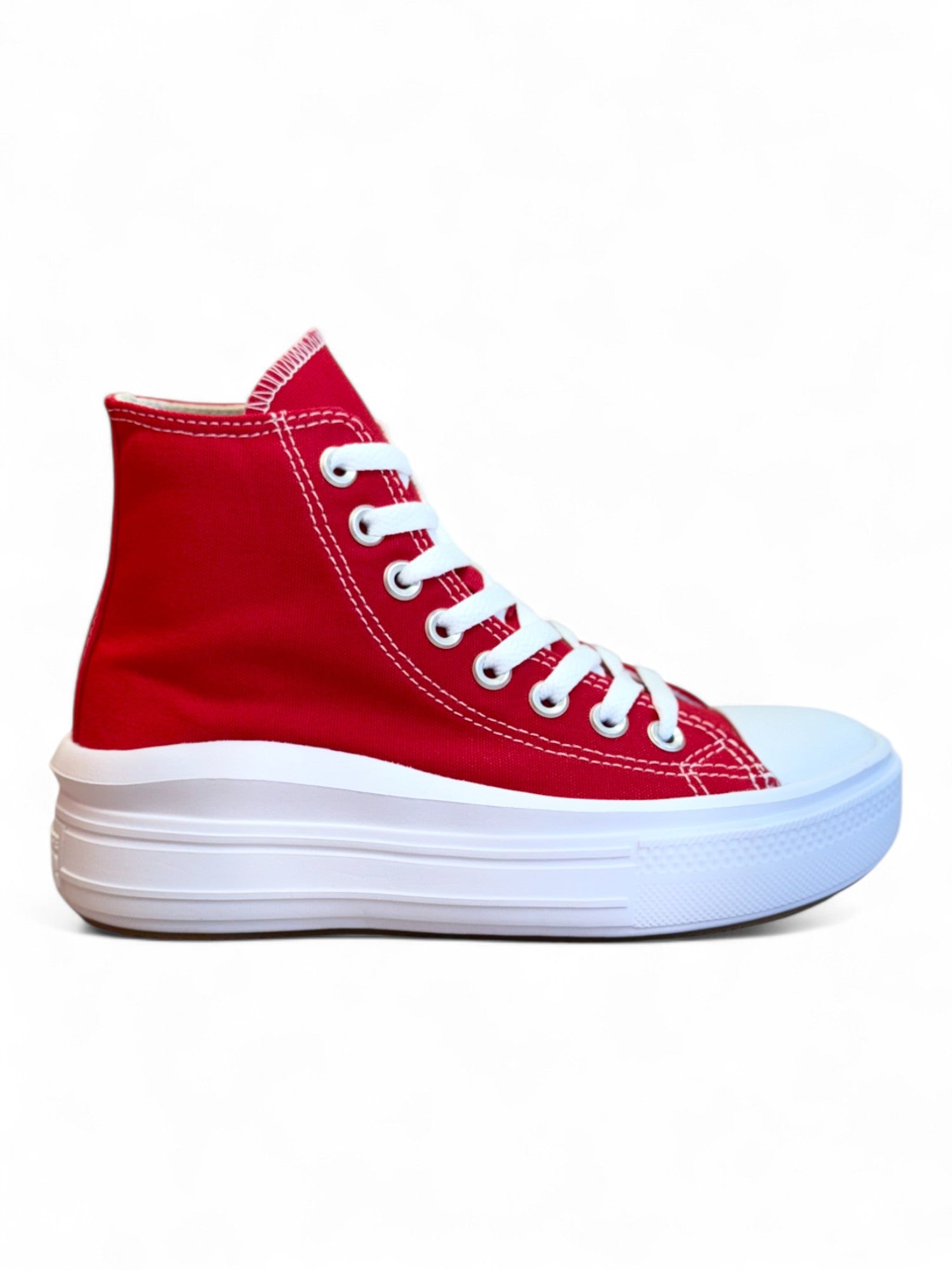 Converse Chuck Taylor All Star Move Rojo De Bota