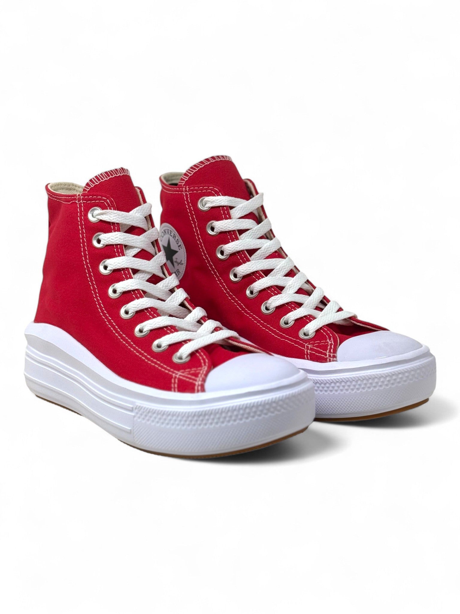 Converse Chuck Taylor All Star Move Rojo De Bota