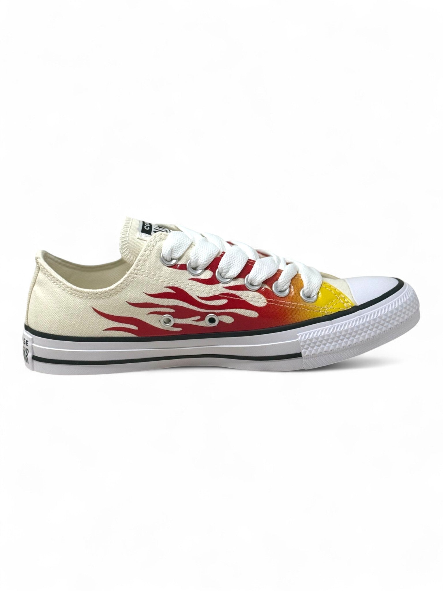 Converse Chuck Taylor All Star Ox Flamas Blanco