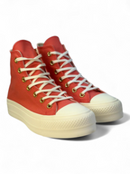 Converse Chuck Taylor All Star Plataforma Bota Naranja
