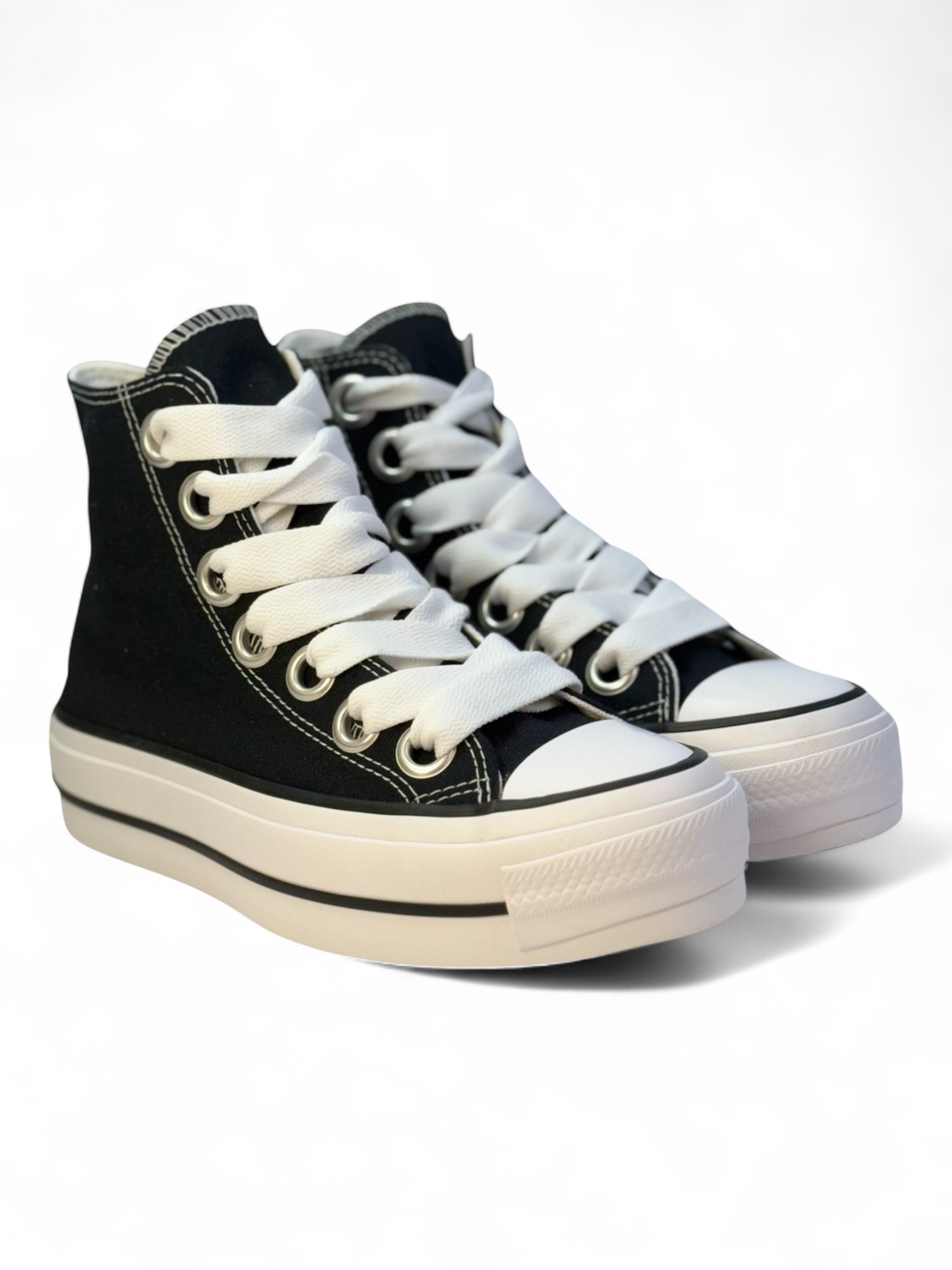 Converse Chuck Taylor Plataforma Sketch Negra