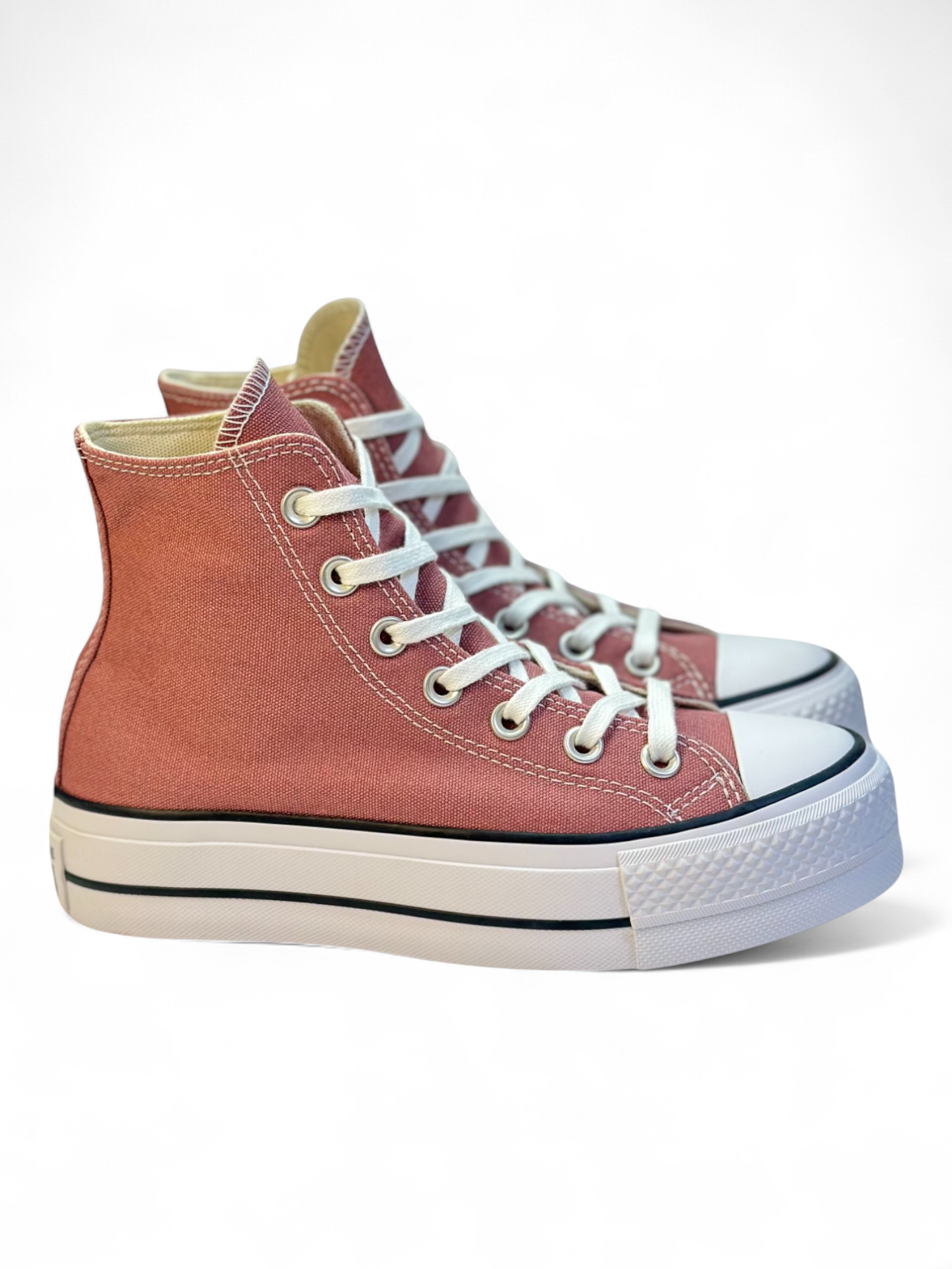 Converse de Plataforma Lift Rosas en Bota de Lona para Mujer