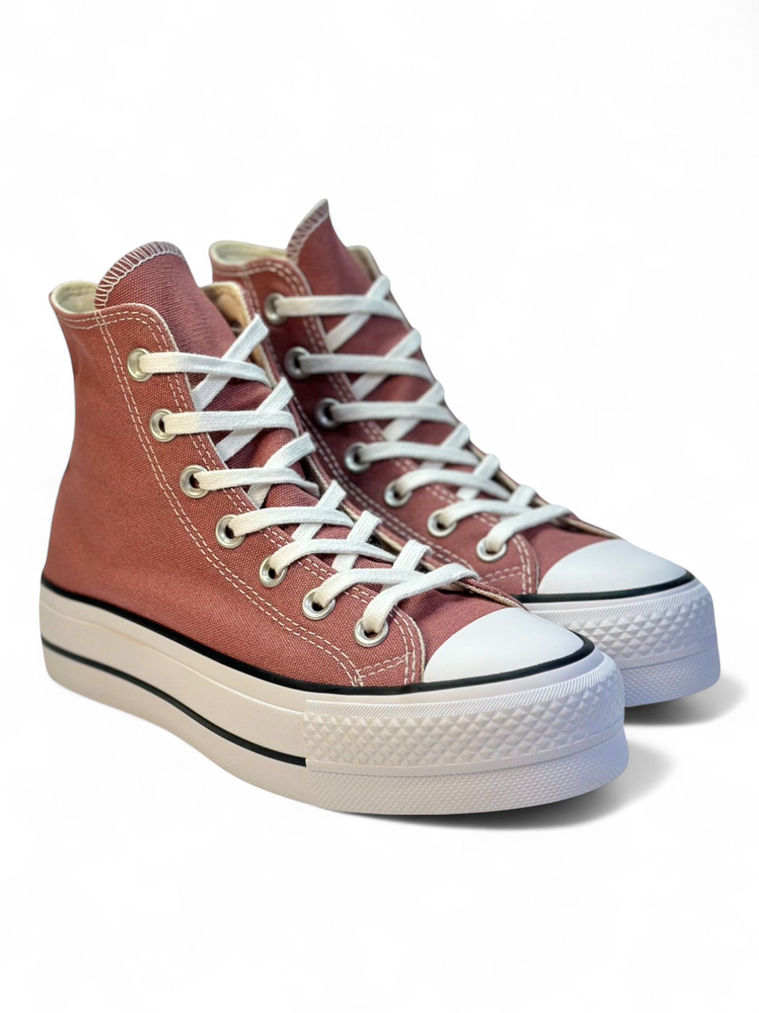 Converse de Plataforma Lift Rosas en Bota de Lona para Mujer