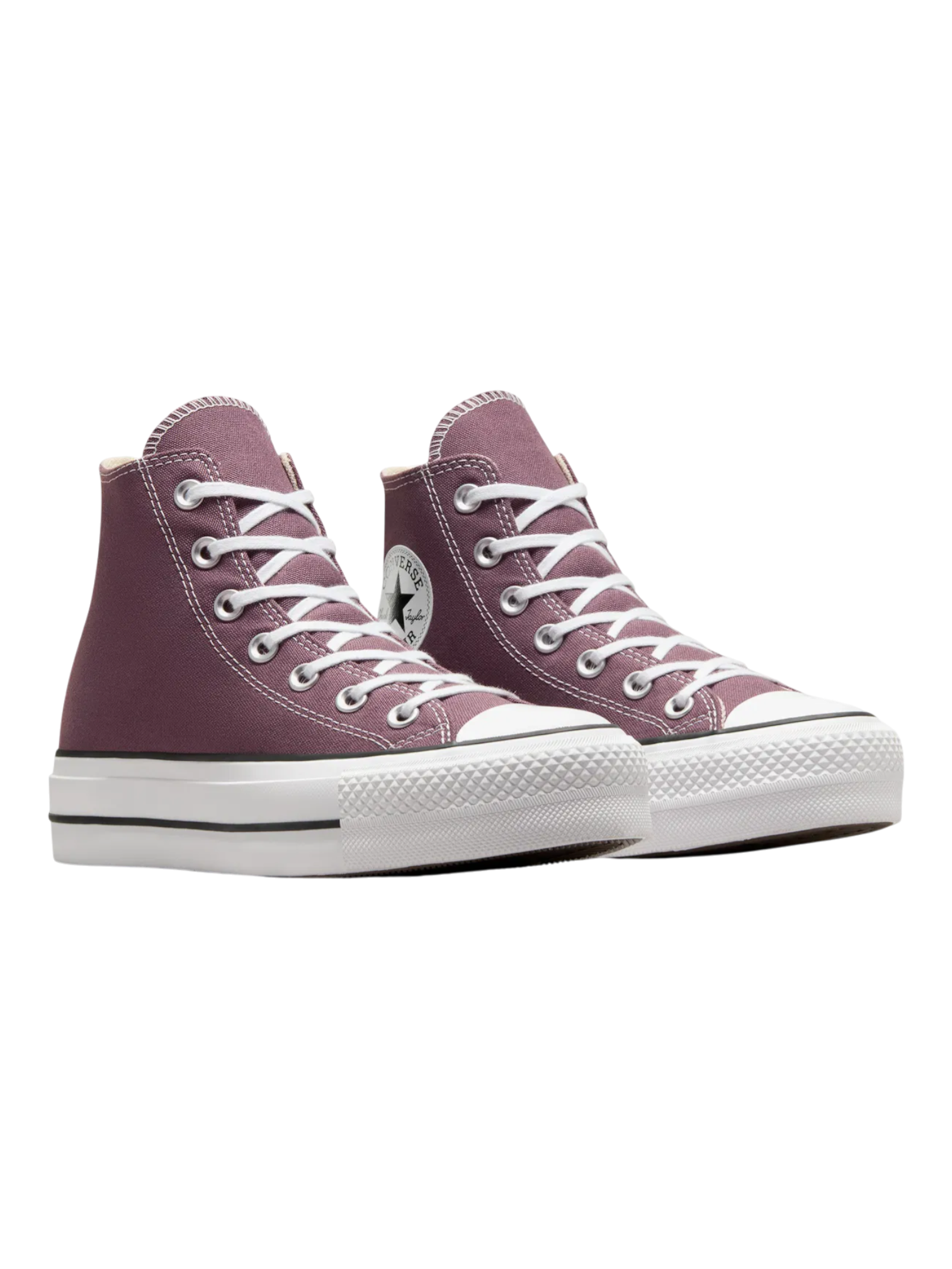 Converse Chuck Taylor All Star Plataforma Café Oscuro en Bota de Lona