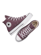 Converse Chuck Taylor All Star Plataforma Café Oscuro en Bota de Lona