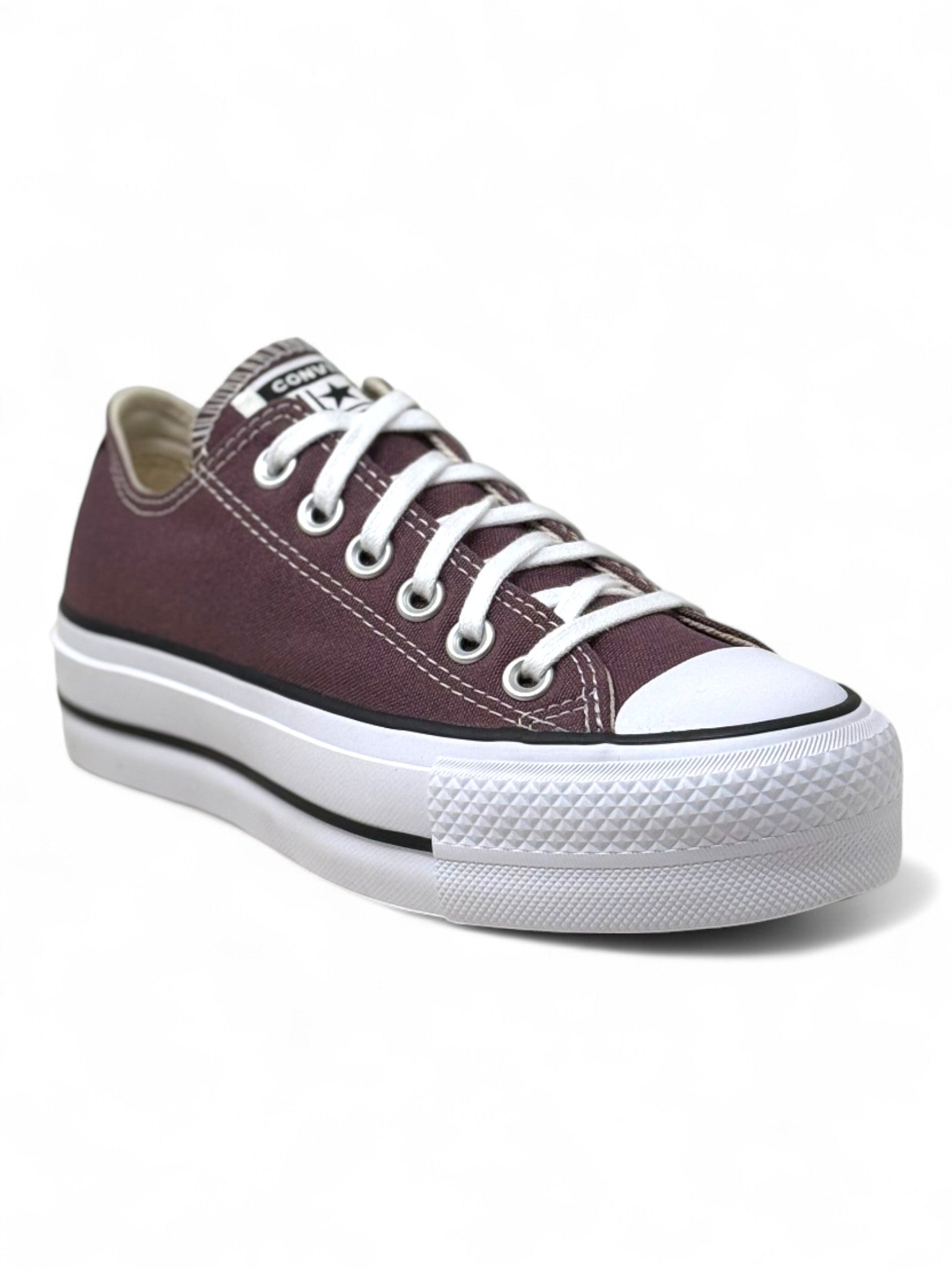 Converse de Plataforma Café Oscuro en Choclo de Lona