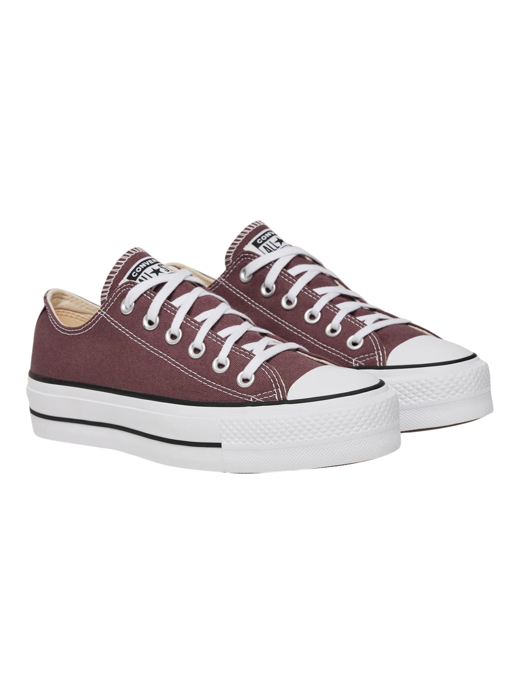 Converse de Plataforma Café Oscuro en Choclo de Lona