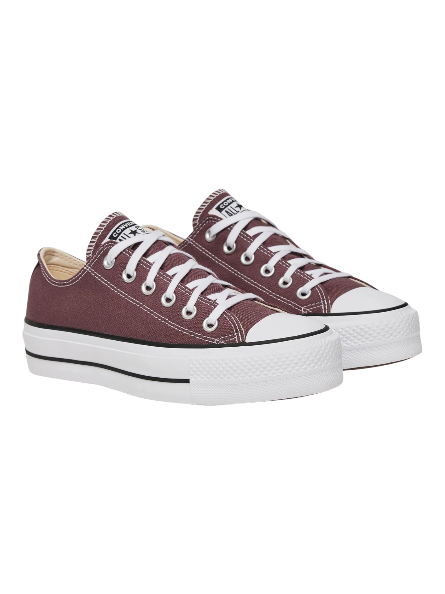 Converse de Plataforma Café Oscuro en Choclo de Lona