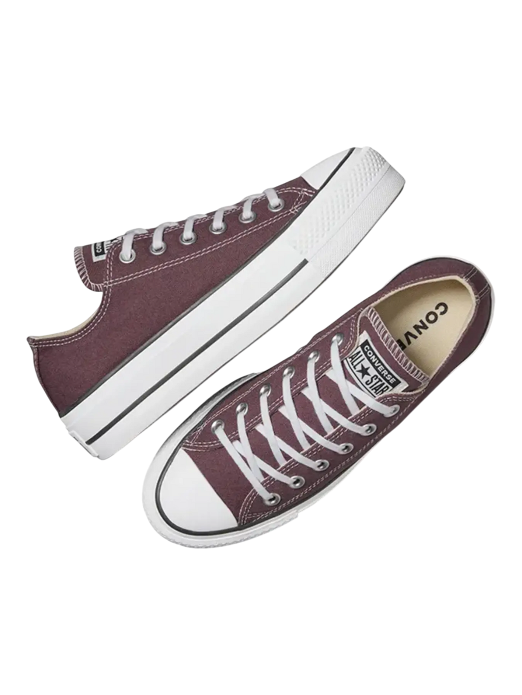 Converse de Plataforma Café Oscuro en Choclo de Lona