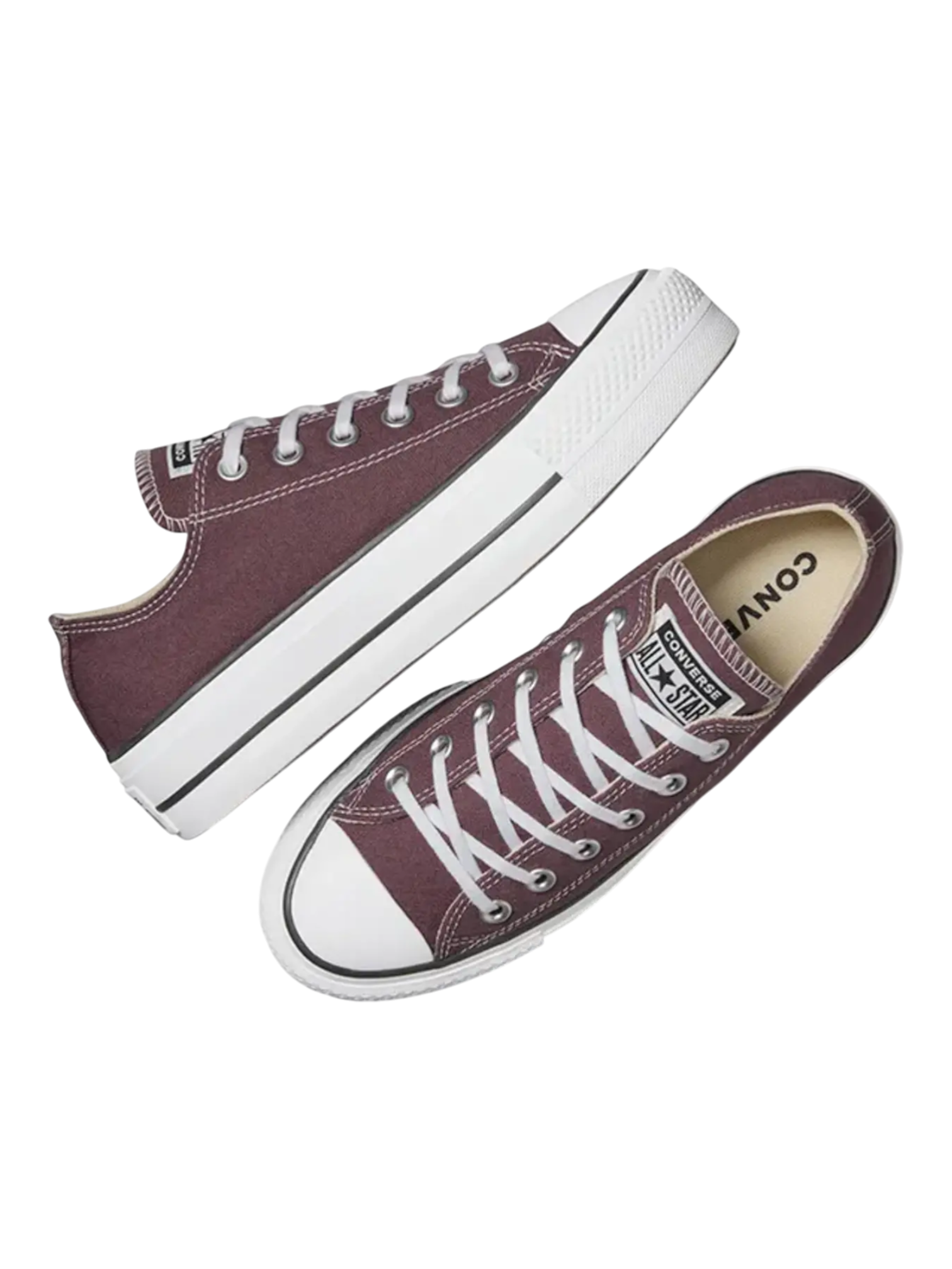 Converse de Plataforma Café Oscuro en Choclo de Lona