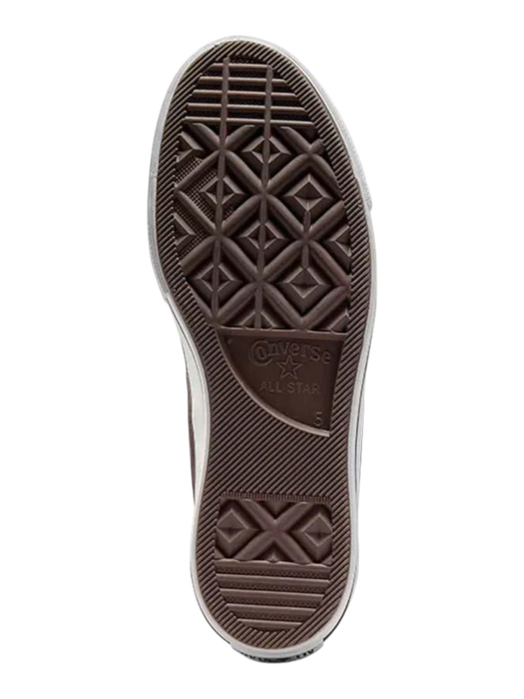 Converse de Plataforma Café Oscuro en Choclo de Lona