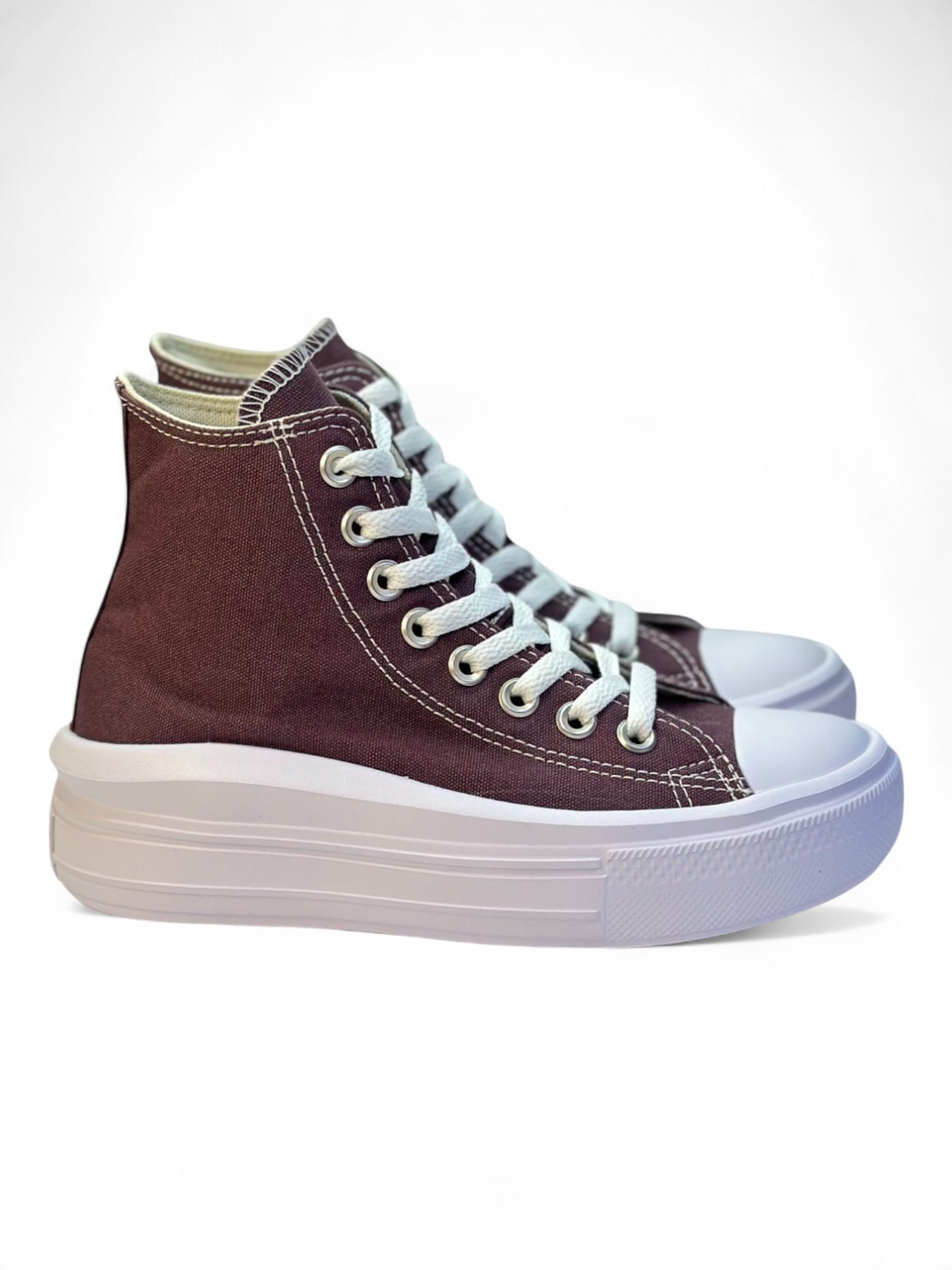 Converse de Plataforma Move Cafés en Bota de Lona