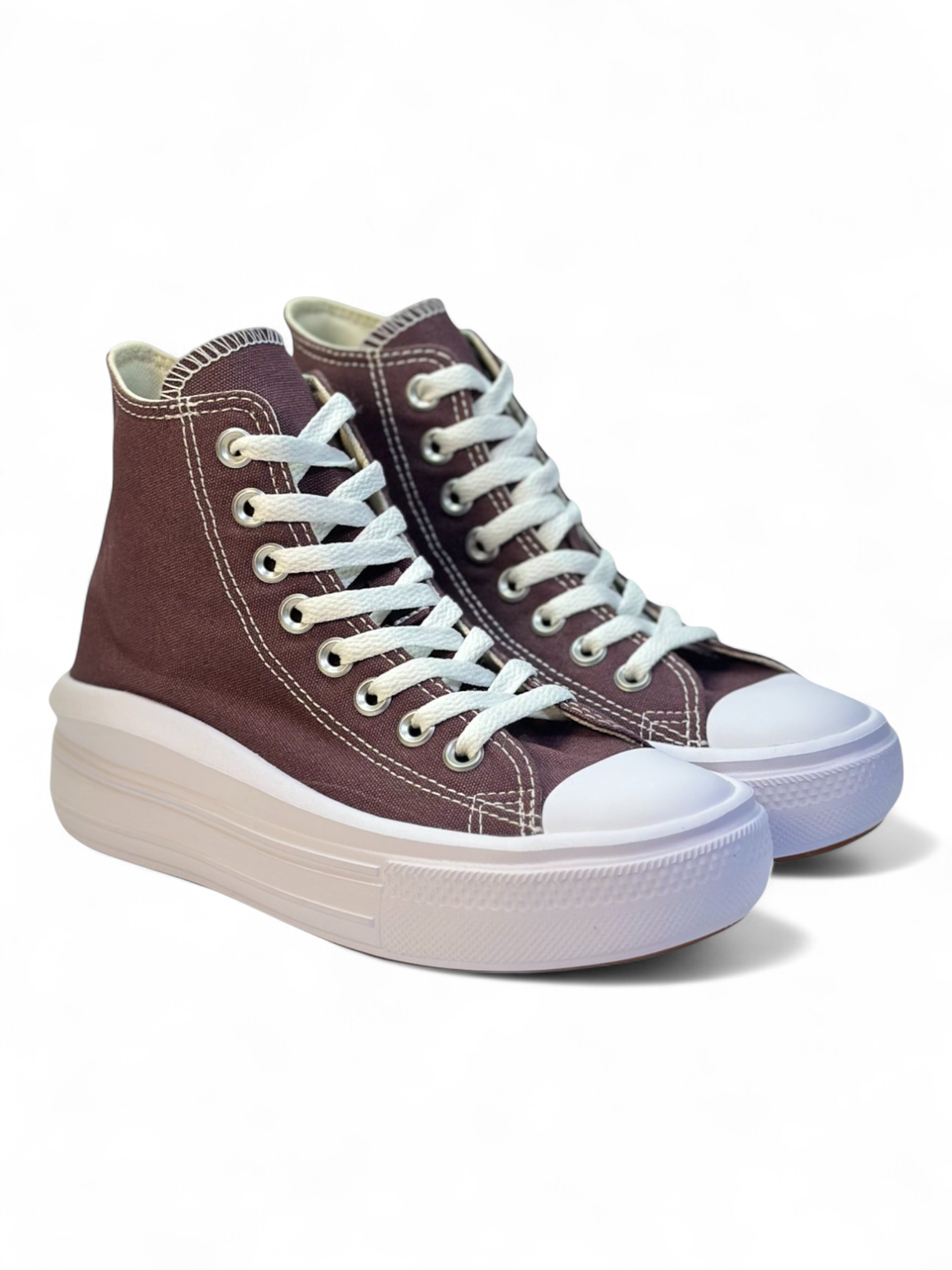 Converse de Plataforma Move Cafés en Bota de Lona