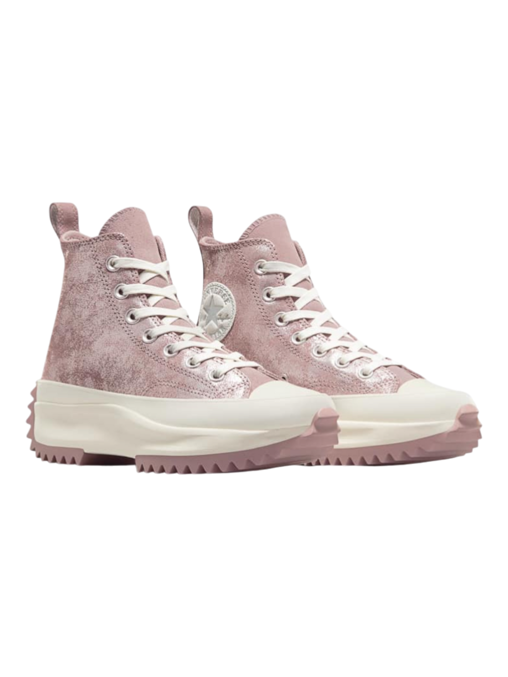 Converse Run Star Hike Plataforma Shimmer Rosa