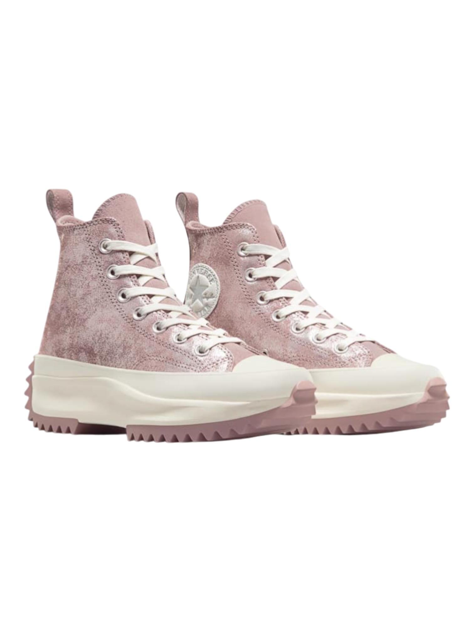 Converse Run Star Hike Plataforma Shimmer Rosa