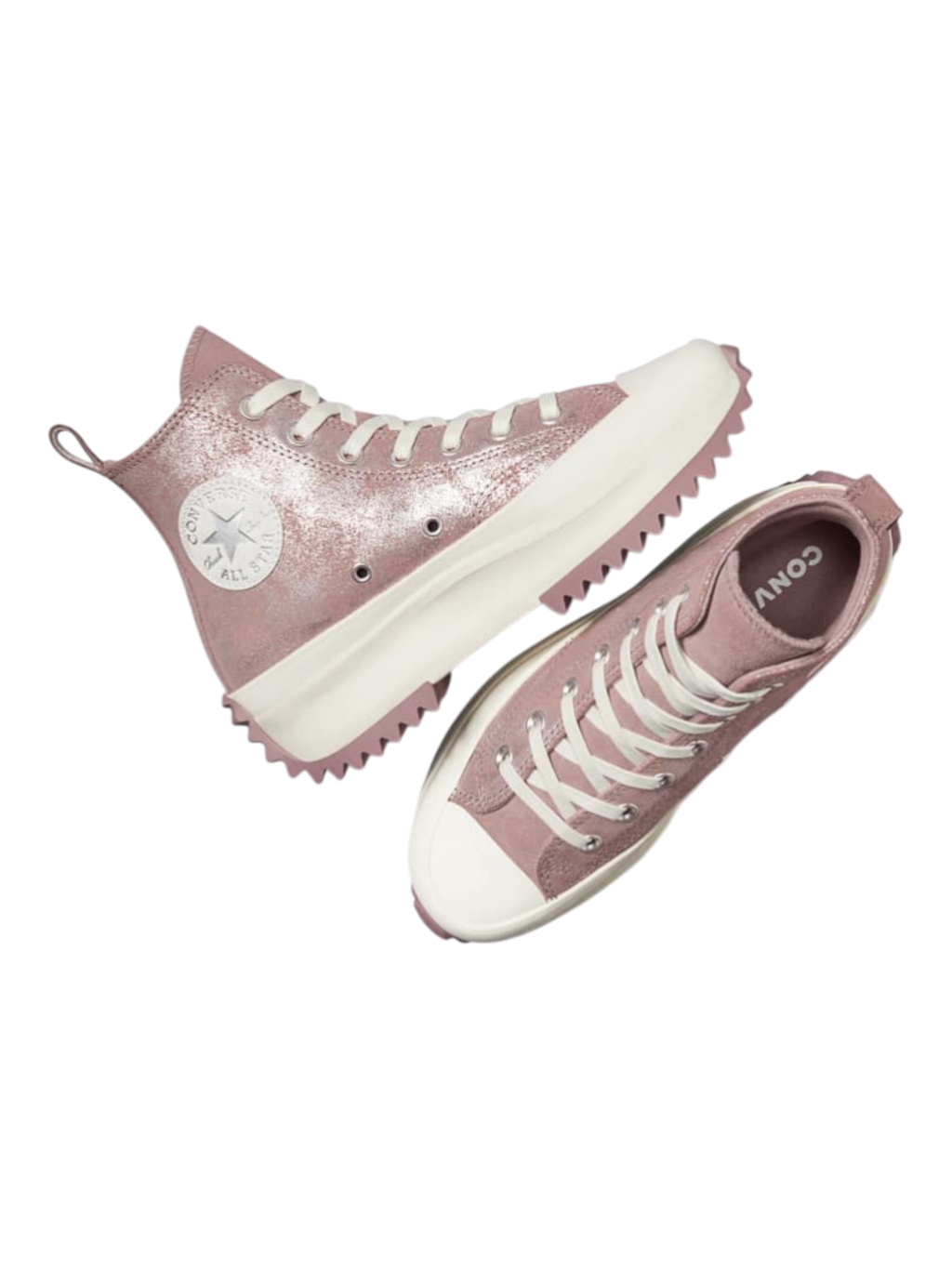 Converse Run Star Hike Plataforma Shimmer Rosa