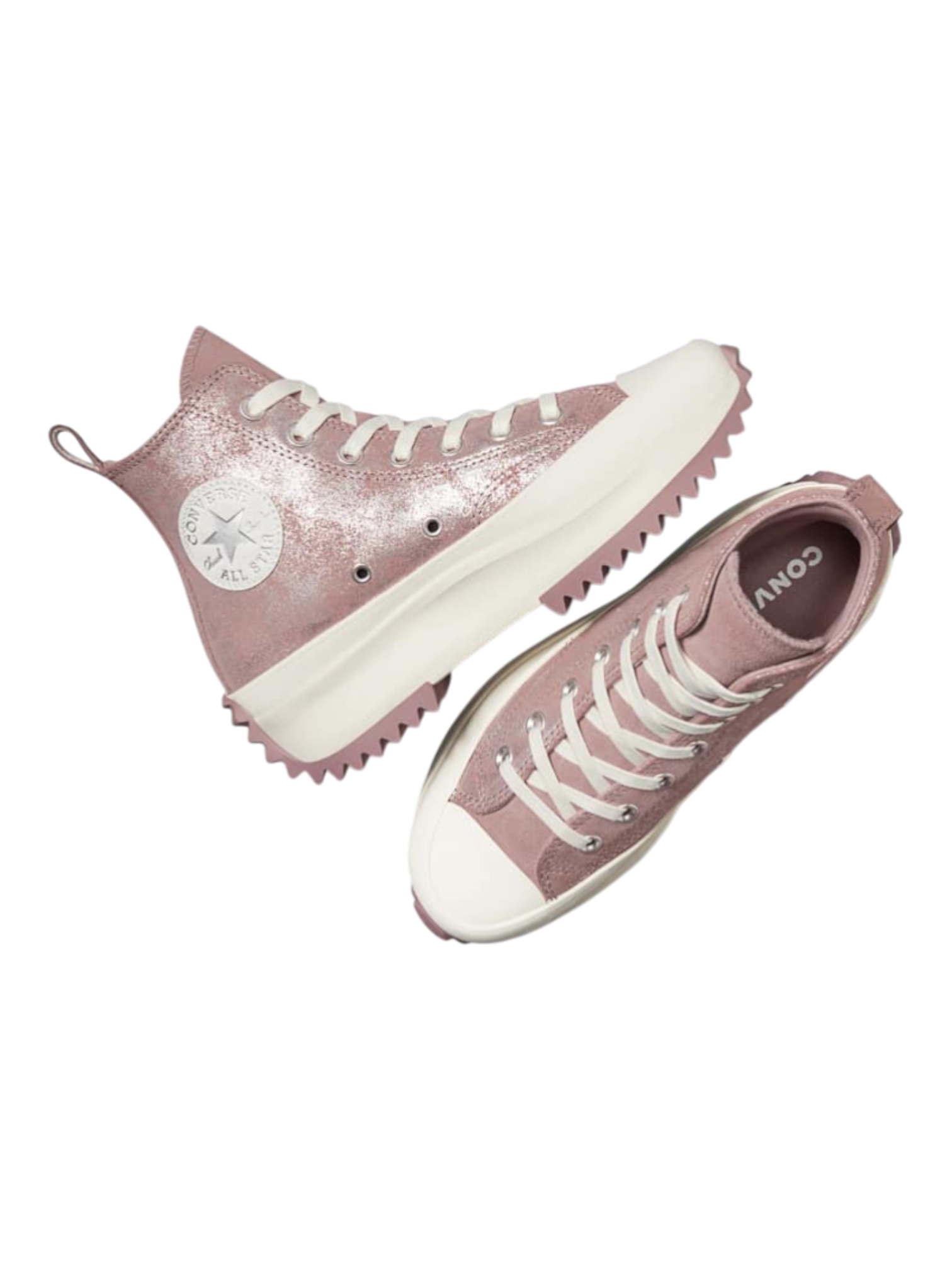 Converse Run Star Hike Plataforma Shimmer Rosa