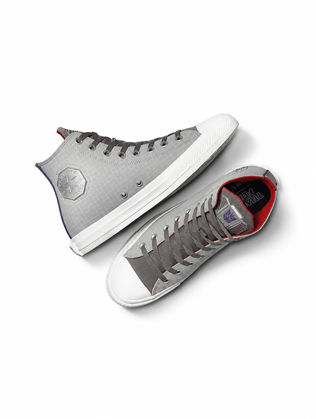 Converse x Transformers Chuck Taylor All Star 'Decepticons' Gris