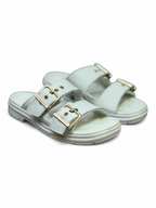 Converse Lugged Flatform Sandalia Blanca Slip On de Piel