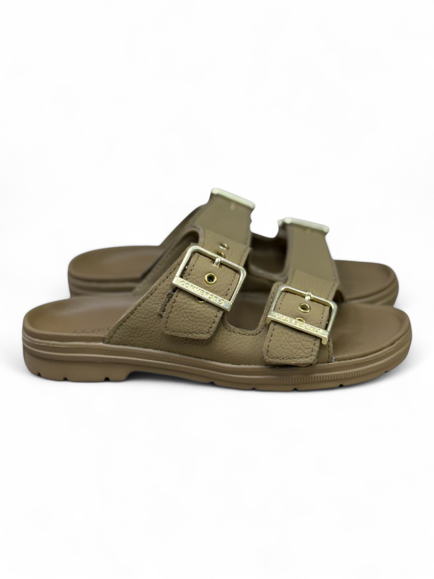 Converse Lugged Flatform Sandalia Cafés Slip On de Piel