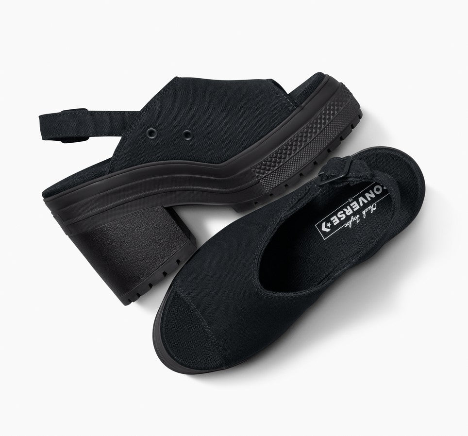 Converse Chuck 70 De Luxe Heel Mule Slip Negro